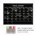 Black Board 16"x12" Monthly Dry Erase Magnetic Refrigerator Calendar Message New   112927792504